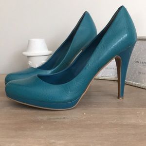 Blue Nine West Heels